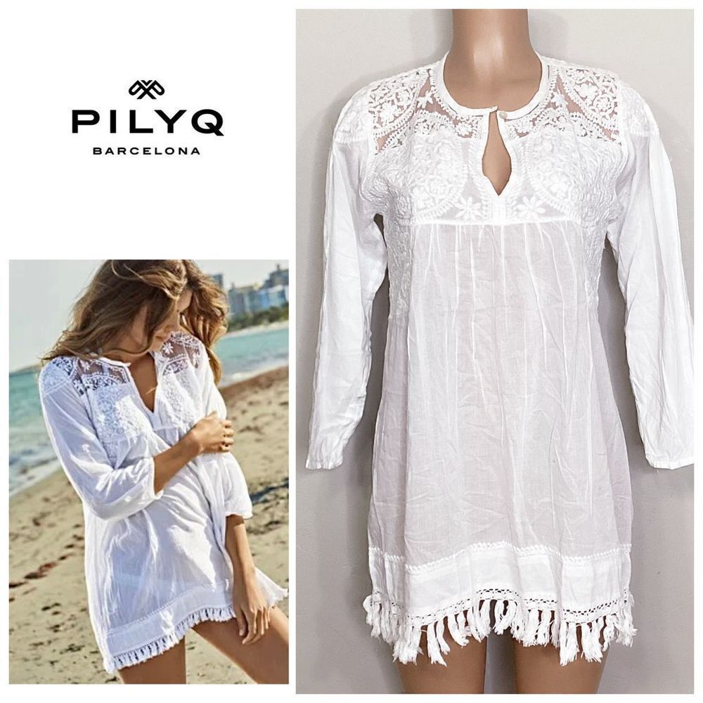 New. Pilyq Water Lily White tunic. XS/S Regularly $134